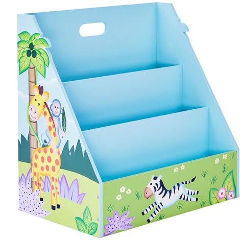 Fantasy Fields Sunny Safari Kids Bookshelf Bookcase Book and Toy Organiser Storage TD-13141A