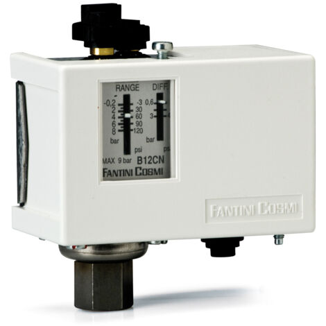 Fantini Cosmi - Pressostato Riarmo Automatico Per Il Controllo E La Regolazione Di Fluidi E Gas Inermi 8÷28 Bar Ø1/4" Femmina Ip40