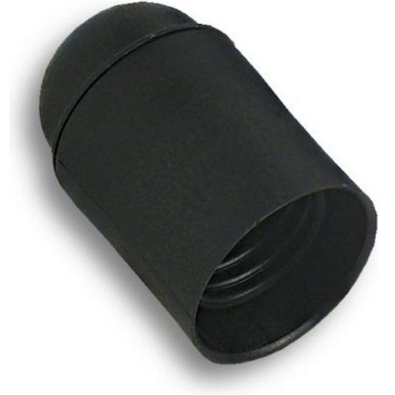 Portalampada E27 Liscia Nero