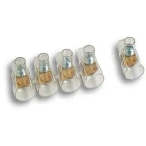 FANTON 62903 Barrette de 10 cosses simples isolées pour section de câbles. maximum 4 mm²