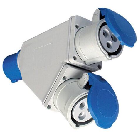 Fanton 73105 Adattatore Da Spina Cee 230V A 2 Prese Cee Ip44
