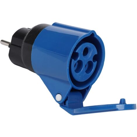 FANTON 78001-E Adattatore industriale, spina schuko 2P+T 16A, presa 2P+T 16A 200-250V 6h IP44