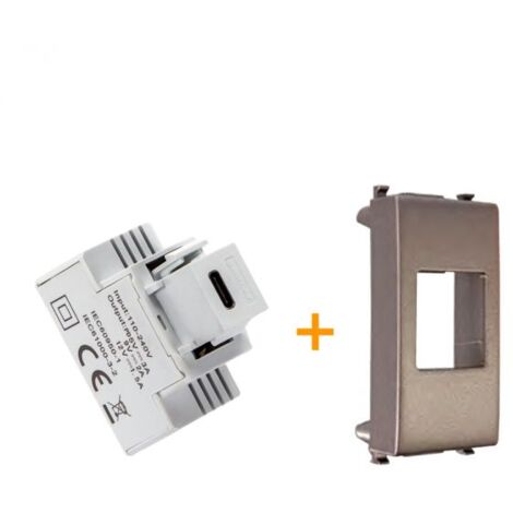 Fanton caricatore 1 USB-C 3A Ricarica rapida 18W Compatibile ARKE Metallizzato - 82901