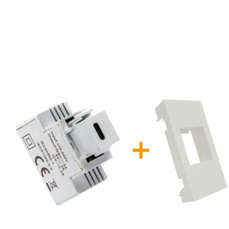 Fanton caricatore 1 USB-C 3A Ricarica rapida 18W Compatibile Matixgo Bianco - 82901