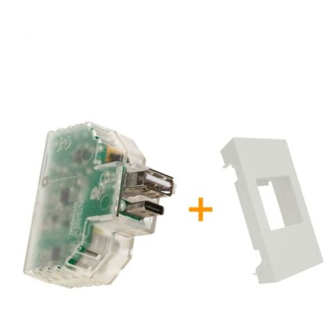 Fanton caricatore caricatutto USB A+C compatibile Matixgo Bianco - 82893