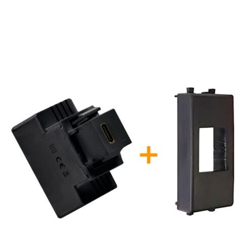 Fanton caricatore USB-C 3A Ricarica rapida 18W Compatibile AVE Tekla 44 Nero - 82901