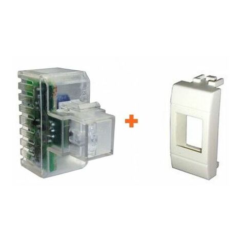 Fanton lampada notturna segna passo led compatibile Bticino Light bianca - 82883-BL