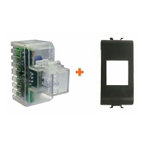 Fanton lampada notturna segna passo led compatibile Gewiss Chorus nera - 82883-CN