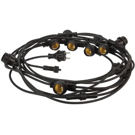 Fanton luminaria 10mt h05rn-f 10 luci e27 prolungabile 62989