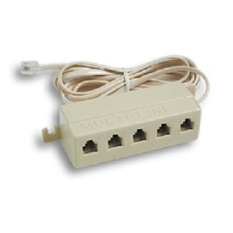 Fanton multipresa telefonica 5 prese plug 6/4 22222