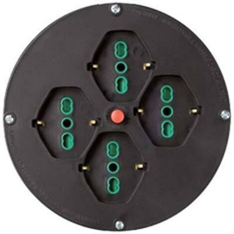 Fanton Scheibe Ø 145 mm mit 4 schuko Steckdosen 01906