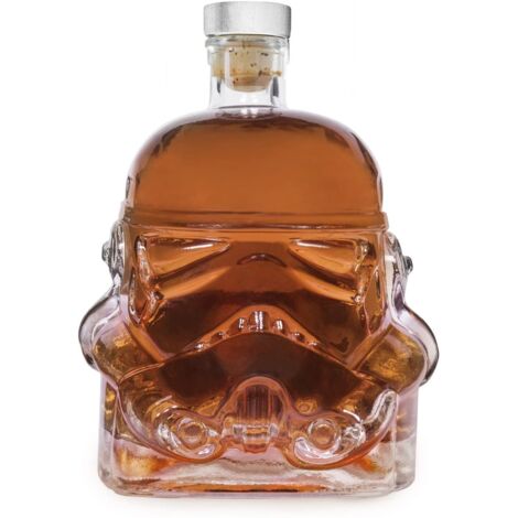 隆Fant谩stico Jarra Stormtrooper de Star Wars, 0,75 L, en cristal vintage transparente