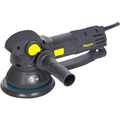 FANZTOOL 710W Poliermaschine Exzenterschleifer 150mm mit Drehzahlregelung, Rotation/Exzenter Umschaltung (Koffer, Sandpapier, Klett-Polierschwamm inklusiv)