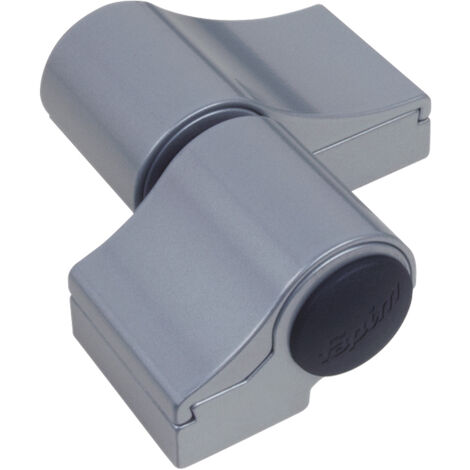 Fapim – Paumelle pour meuble 2 lames loira+ – Entraxe 93 mm – Dimensions A 46,5 mm – Dimensions B 46,5 mm – Finition gris RAL7016 mat