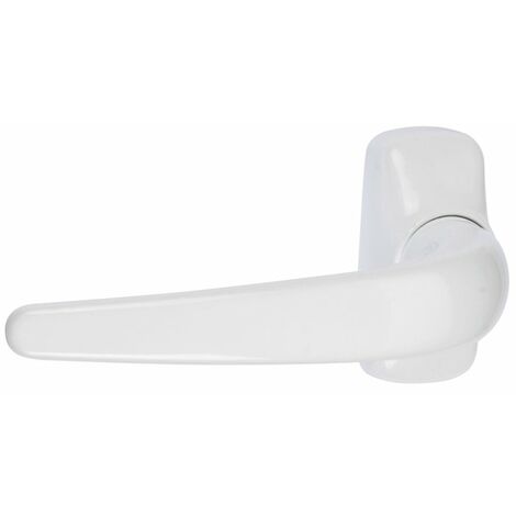 Fapim – Poignée de porte simple aluminium – Béquille 8 mm – Finition blanche – Ressort de rappel pour porte de cuisine