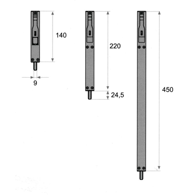 Fapim Titan L Aluminiumverschluss grau 140 mm