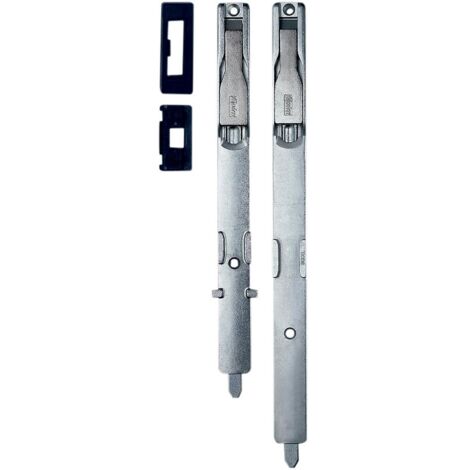 Fapim – Verrou OF pour semi-fixe – Longueur 218/260 mm – Pour profils à gorge européenne 13,6 x 16,8 mm – Corps en zamak zingué
