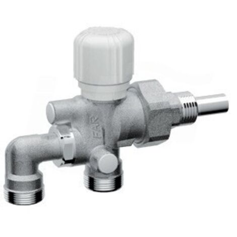 FAR 1425 Valvola Mono-Bitubo Termostatizzabile Cromata Ø3/4" Interasse 40-50Mm - 1425 3450
