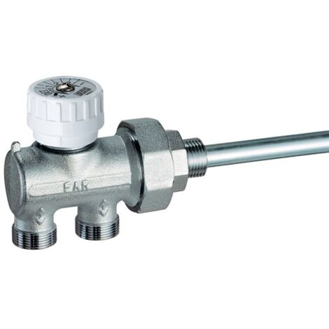 FAR 1450 Valvola Monostile Cromata Ø1/2" Per Rame Con Sonda Ø12 - 1450 1212