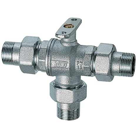 Far 3020 valvola di zona deviatrice a 3 vie motorizzabile M-M a sfera 1/2"