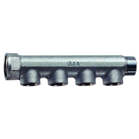 FAR 3550 Collettore Componibile Lineare Cromato Diam.1" Maschio Femmina 4 Derivazioni Diam.1/2" Femmina - 3550 1