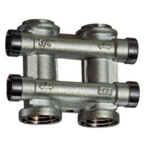 FAR 3750 Collettore Complanare Cromato Diam.3/4"X24/19G 2+2 Derivazioni - 3750 34