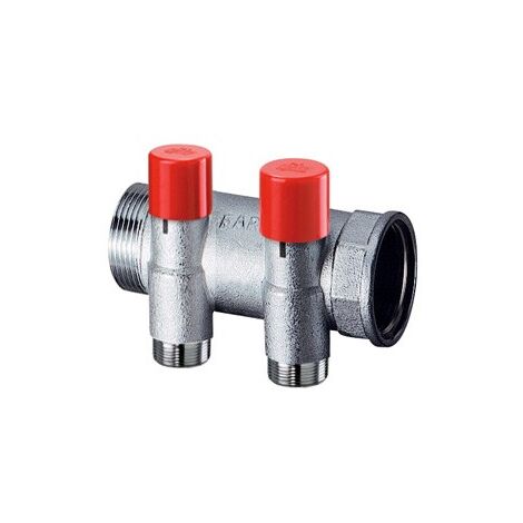 FAR 3923 Collettore Con Detentore Diam.1" Maschio Femmina X 24/19G 2 Derivazioni - 3923 102