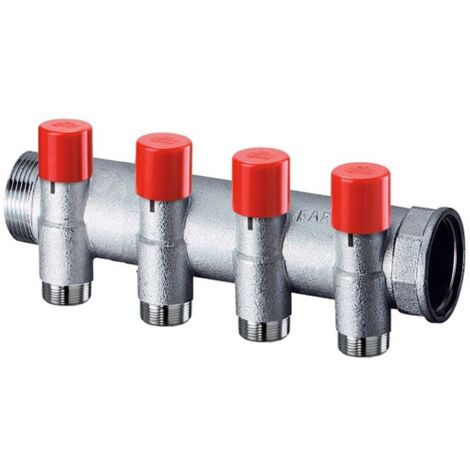 FAR 3923 Collettore Con Detentore Diam.1" Maschio Femmina X 24/19G 4 Derivazioni - 3923 104