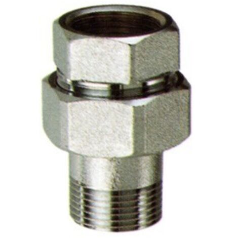 FAR 5150 Bocchettone Diritto Ø3/8" Maschio Femmina Cromato - 5150 38