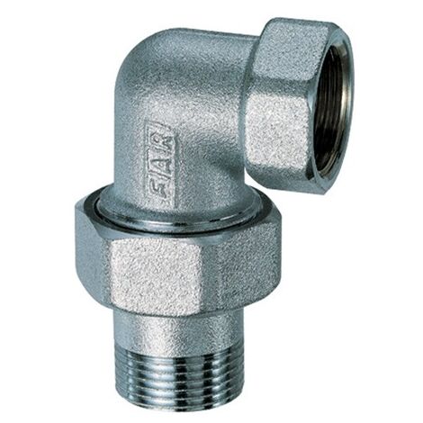 FAR 5200 Bocchettone Curvo Ø1.1/4" Maschio Femmina Cromato - 5200 114