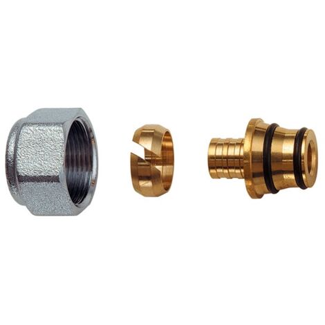 FAR 6052 Raccordo Adattatore Pex Ø13X 17 Dado Cromato - 6052 15043