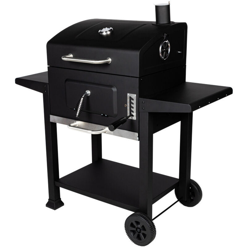 Somagic - barbecue &agrave; charbon 42.5x33cm avec chariot 306446 - far west