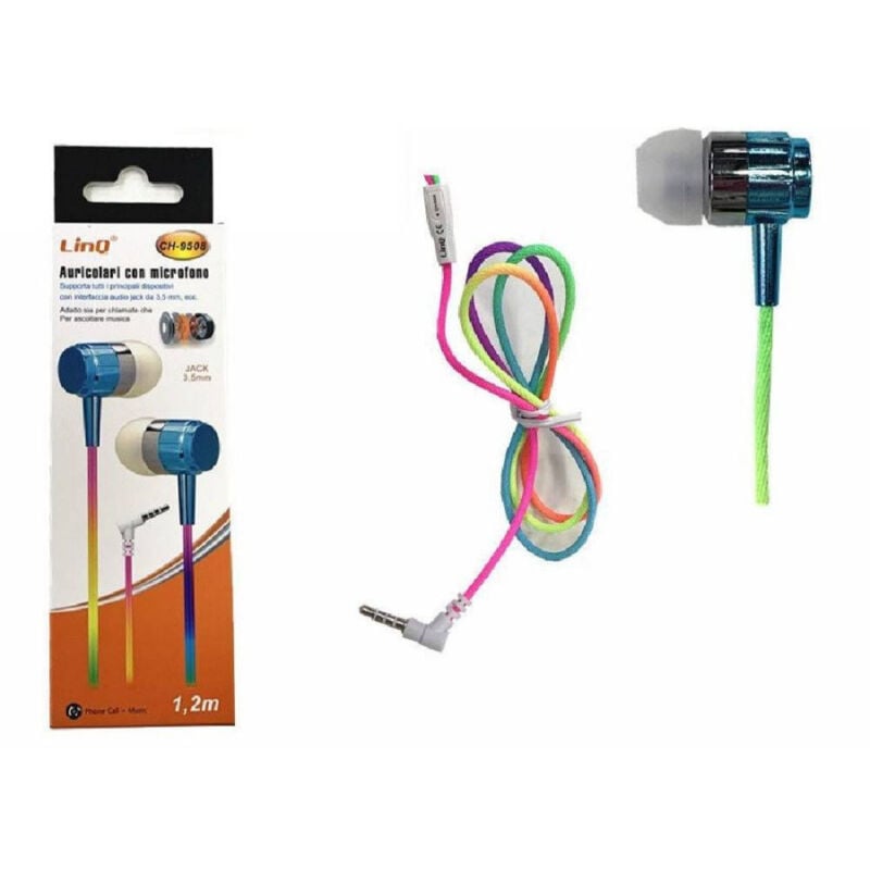 Image of Trade Shop Traesio - Trade Shop - auricular cuffehle mit microfono jack 3.5 mm 1.2 mt CH-9508 -