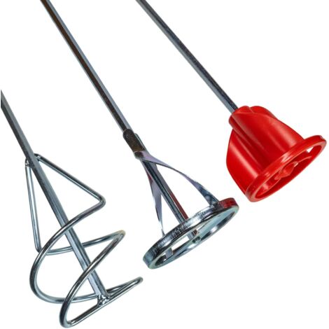 Farbrührersatz 3 teilig Farbrührer Rührquirl Wendelrührstab für Farbe, Putz, Spachtelmasse