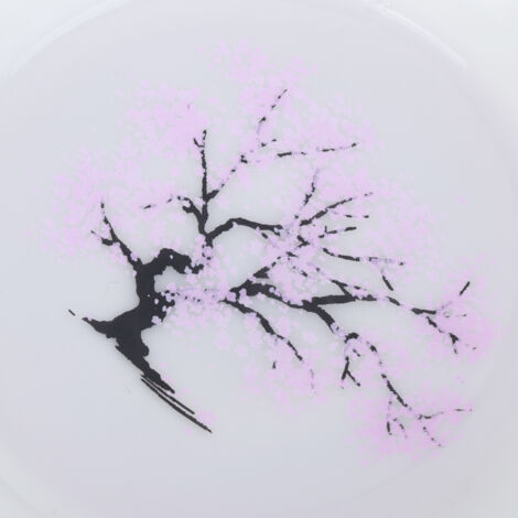 Farbwechselnde Keramik-Teetasse mit Kirschblütenmotiv, Modell B (Durchmesser 9 cm, Höhe 3,8 cm, 70 ml)
