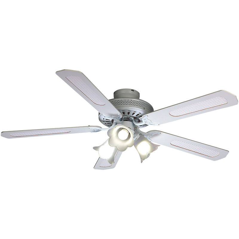 Farelek - Ventilateur de plafond baleares Blanc 60W Ø132cm