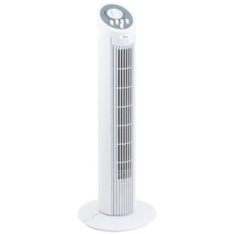 Farelek Dakota Standventilator Weiß 74 cm 50W oscillierend