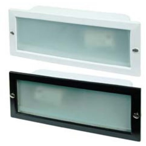 FARETTI A INCASSO RETTANGOLARI IN ALLUMINIO PER ESTERNO  60w IP54 mm.234x100x80h. bianco    SYNTESY