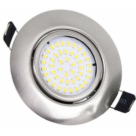 Faretti da incasso a LED 1 pz. Orientabili rotondi 5W ultrasottili bianco caldo 3000K 220V IP44 Illuminazione da incasso a soffitto per bagno, cucina, soggiorno, corridoio