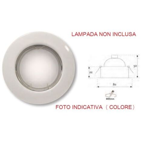 FARETTI DA INCASSO FISSO X LED GU10 ORO 10 PZ