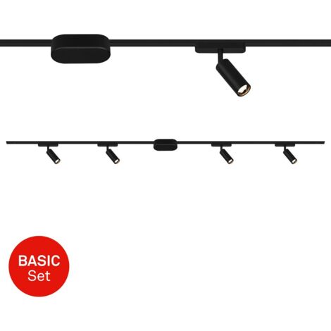 Faretti E Alimentatore Luxtrail Metallo Nero Led Integrato 5W 3000K