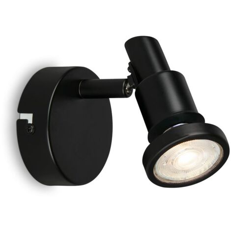 Faretti E Spot Nordico Flamo Metallo Nero 1 Luce Gu10 3000K