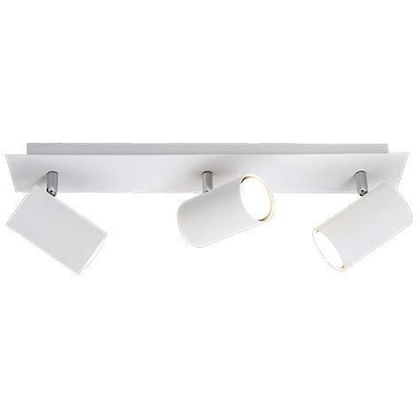 Faretti Soffitto Barra 3 Spot 3W GU10 Cilindro Bianco Marley GD Trio