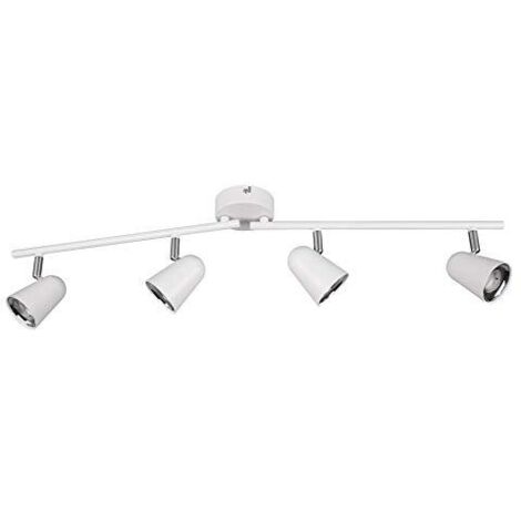 Faretti su Barra 4 Spots Led 3,5W 78 cm Bianco Toulose GD Trio