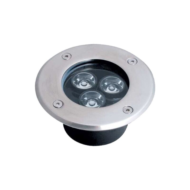 Trade Shop - Faretto 3w 3 Led Incasso Pavimento