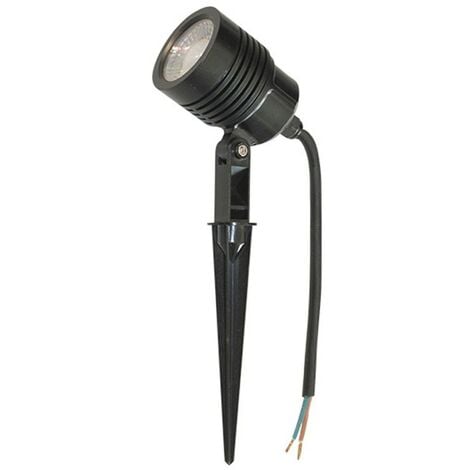 Kopp 145353010 con picchetto e interruttore crepuscolare Faretto LED da giardino a 2 luci colore: Nero 