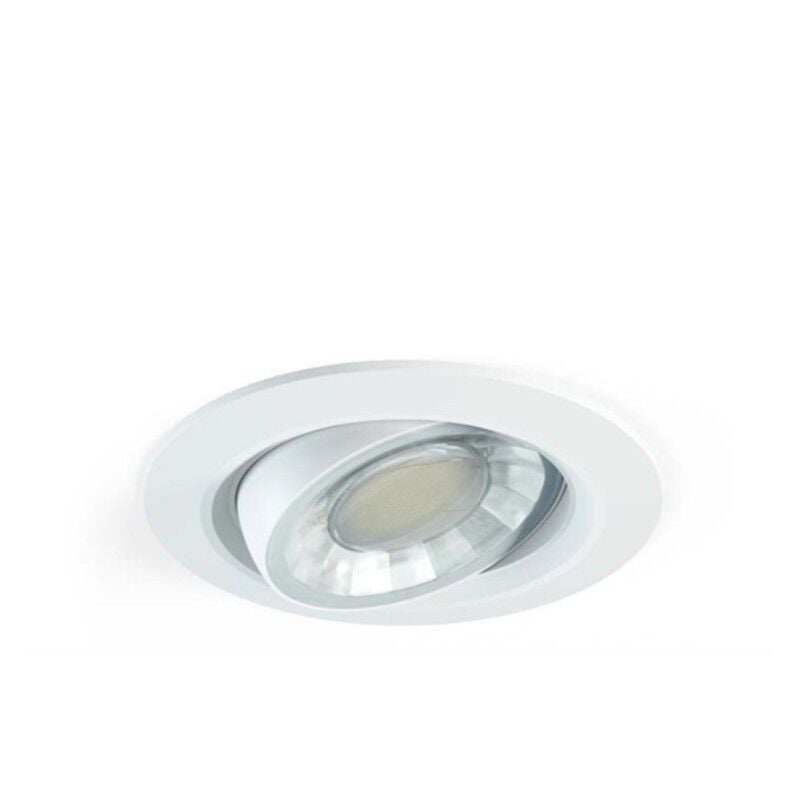 Faretto a led da incasso tondo orientabile Dimmerabile 8W IP44 4000k