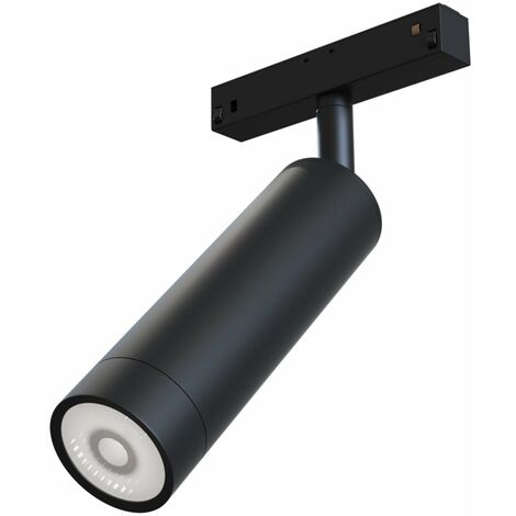Faretto a LED per Sistema Illuminazione Binario 7W 4000K in Alluminio Focus LED  Nero