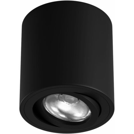 Faretto ad incasso da superfice One GU10 Nero Beneito Faure 4481