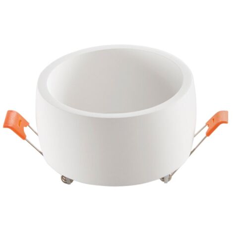 "Faretto ad incasso GOBLET rotondo in gesso bianco verniciabile 9.5 cm. (1xGU10)"